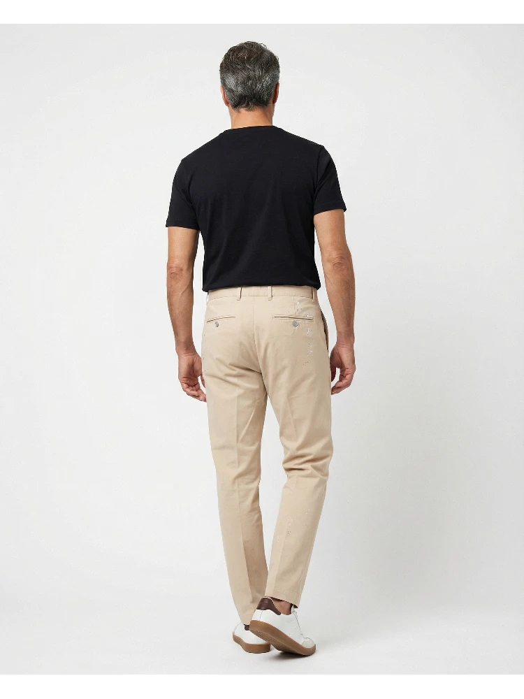 Beige Cotton Casual Pants alternative