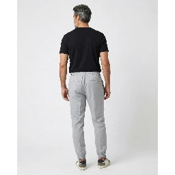 Gray Linen Casual Pants