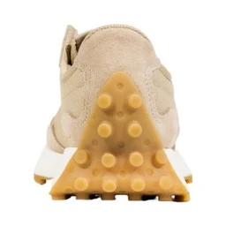 Beige Suede Leather Low Top Sneakers