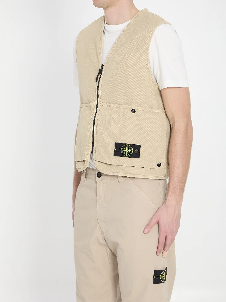 Oversized cotton vest alternative