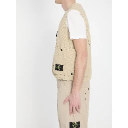 Oversized cotton vest