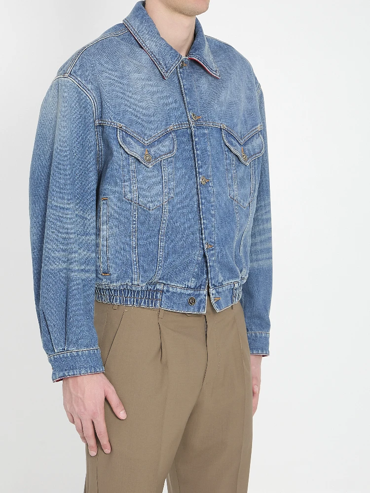 Cotton denim blouson alternative