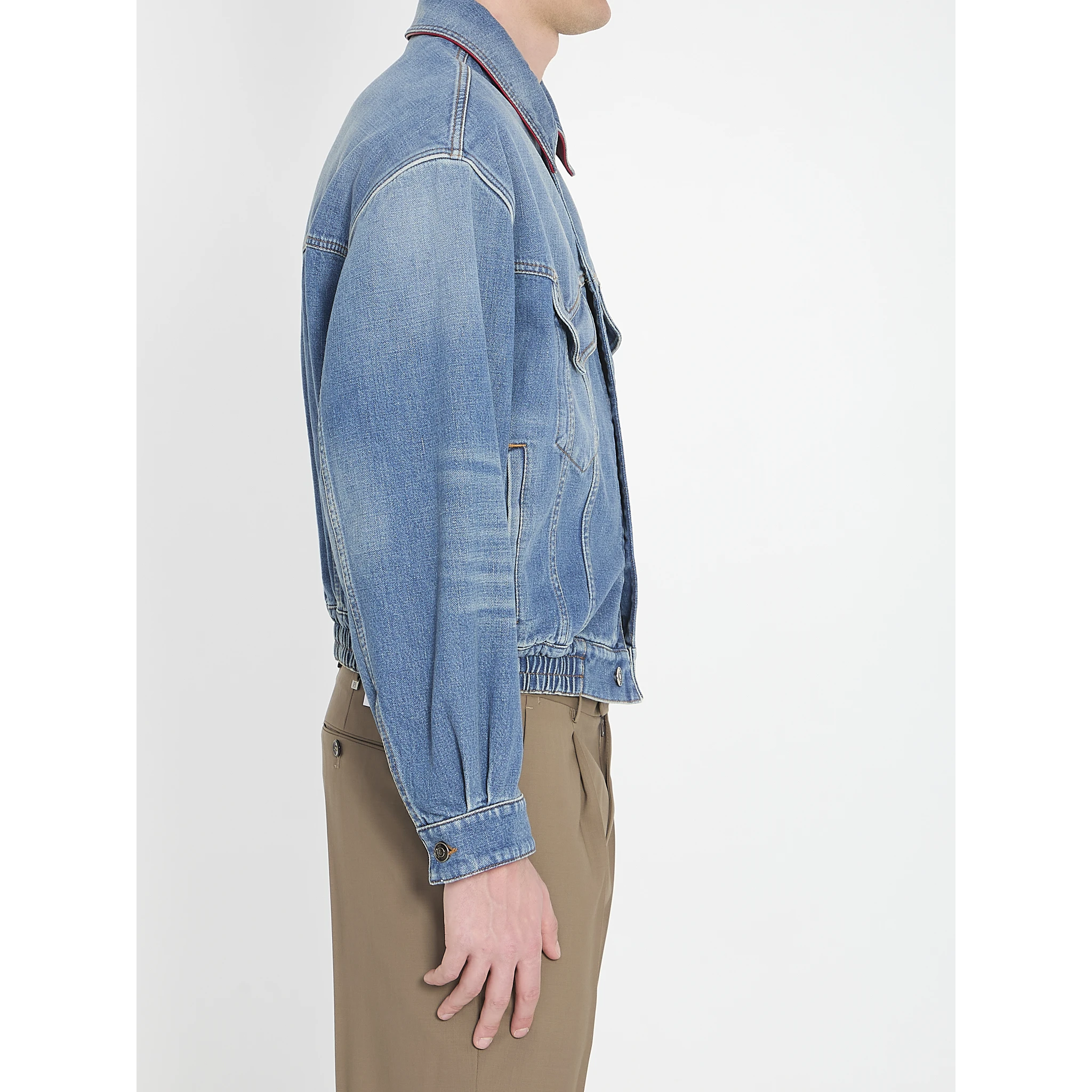 Cotton denim blouson
