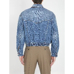 Cotton denim blouson