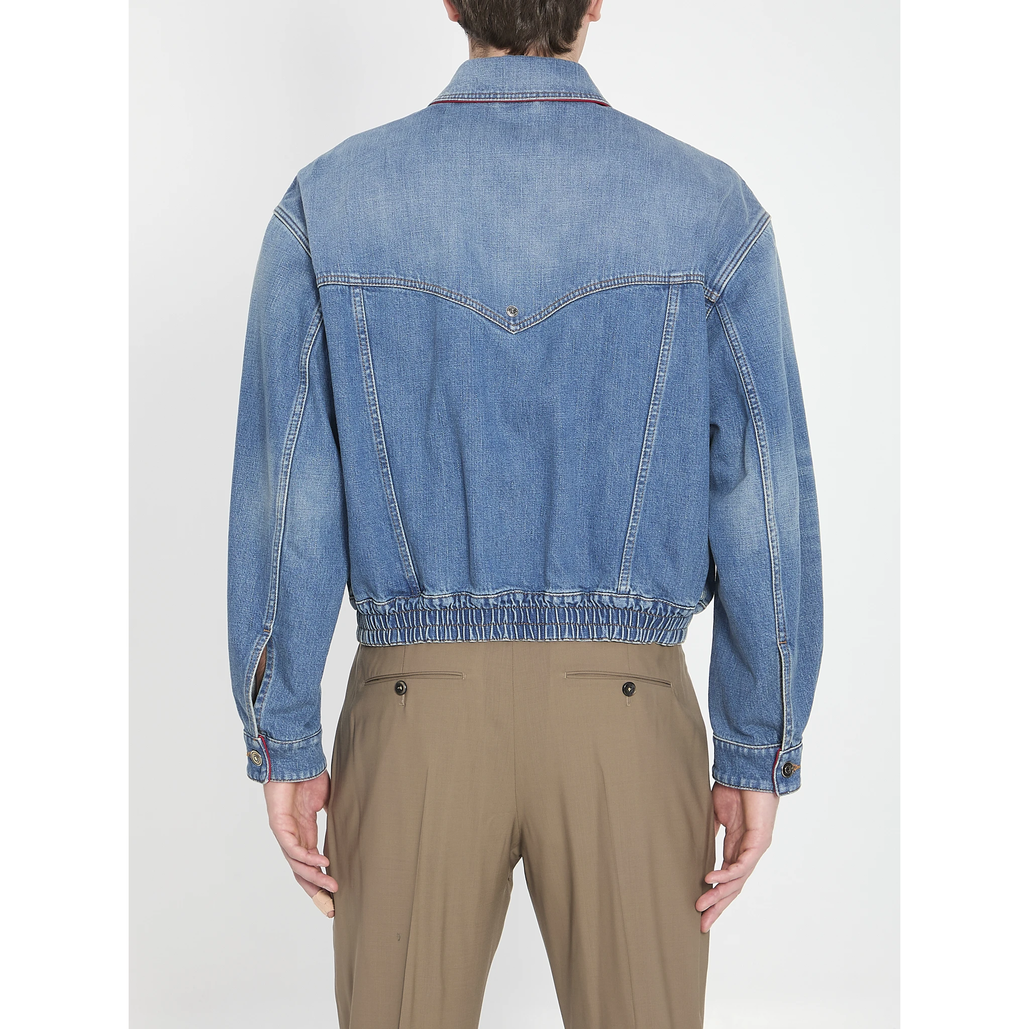 Cotton denim blouson