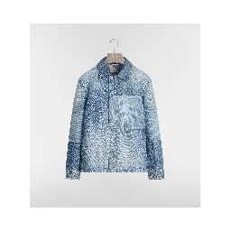 Overshirt jacket with patchworks