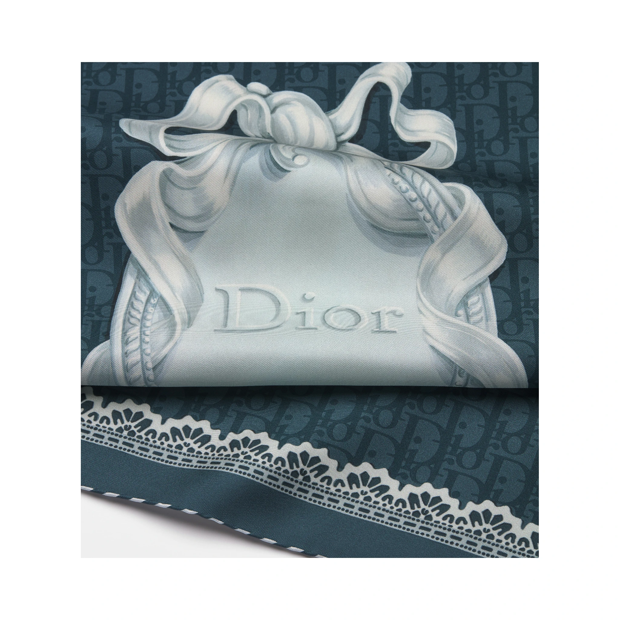 "Dior Médaillon 70" silk foulard