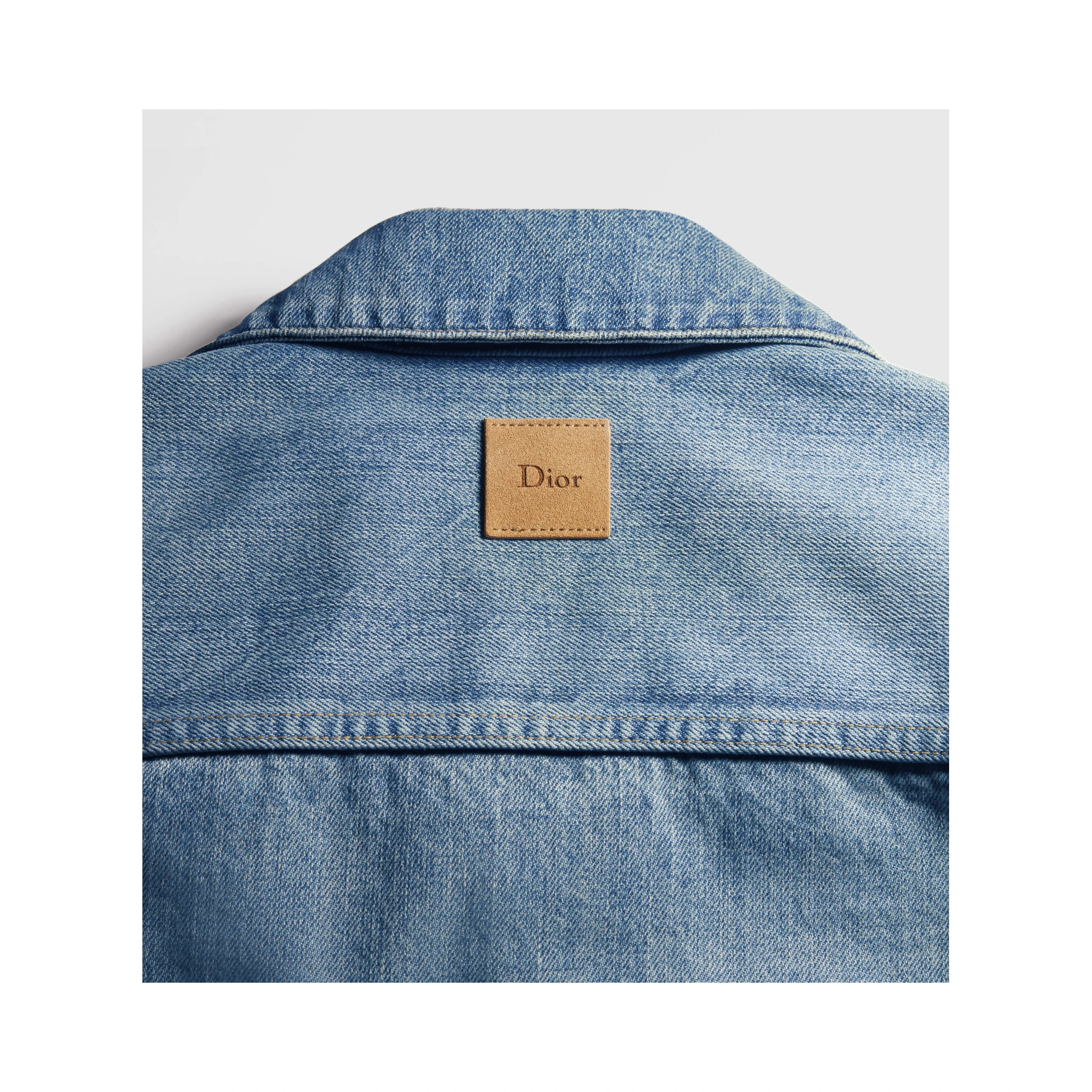 Overshirt jacket with patchworks