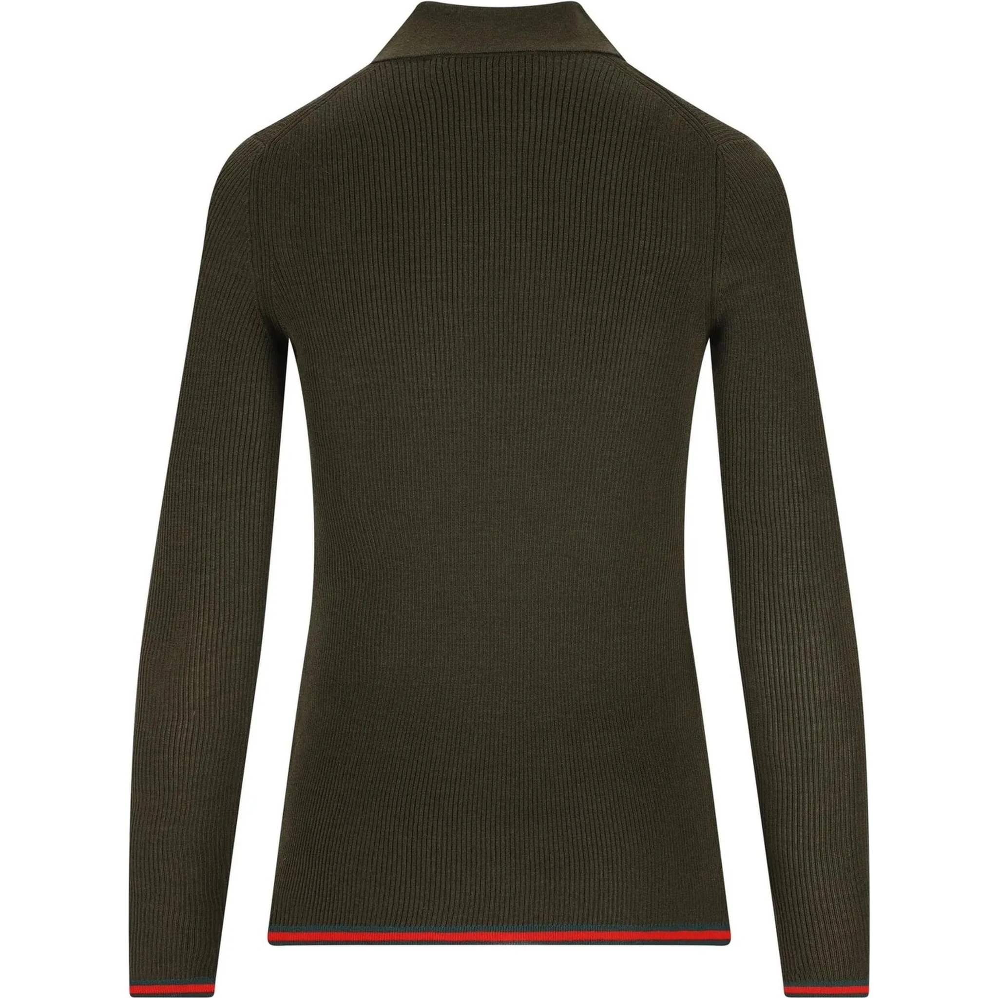 Silk and cashmere long sleeve polo shirt