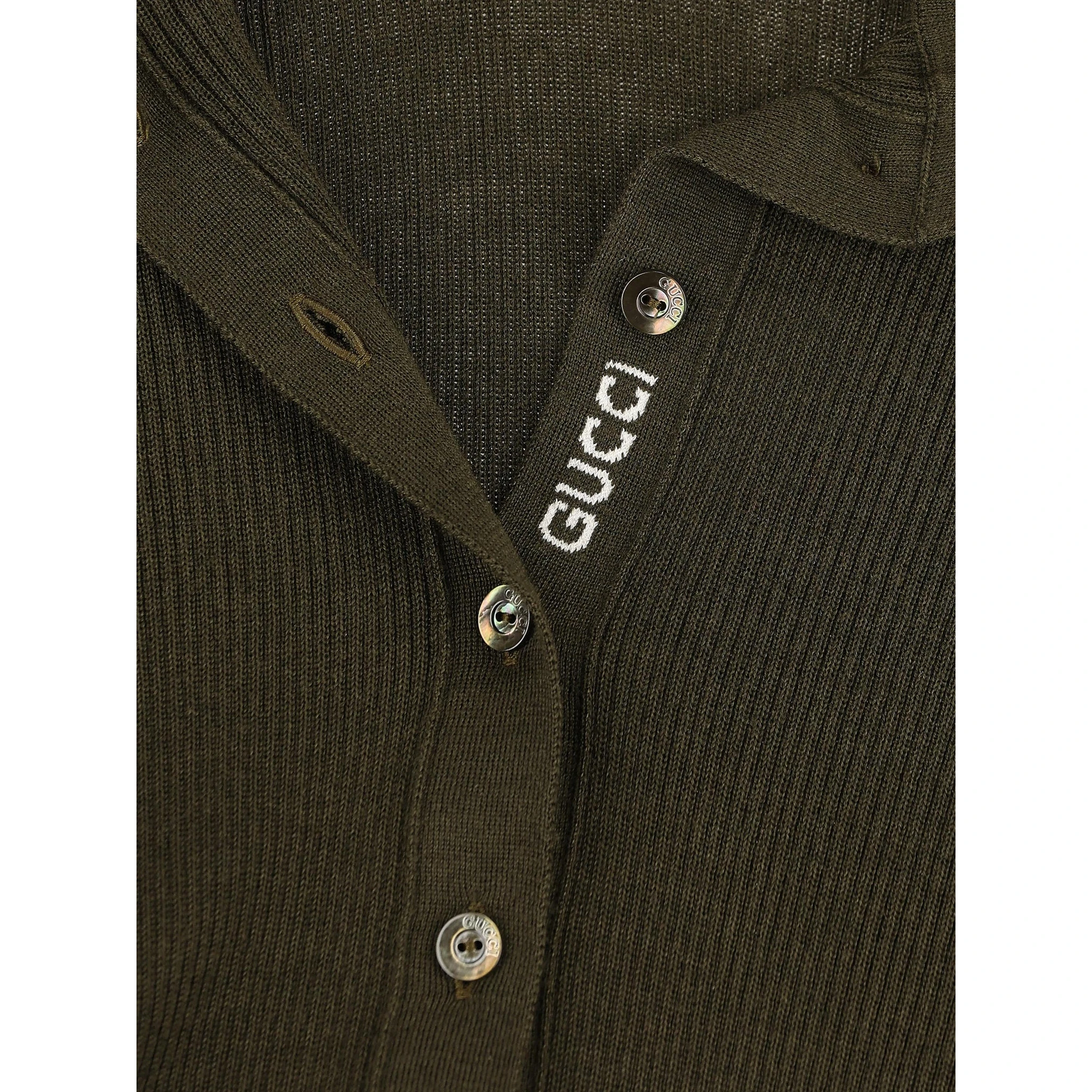 Silk and cashmere long sleeve polo shirt