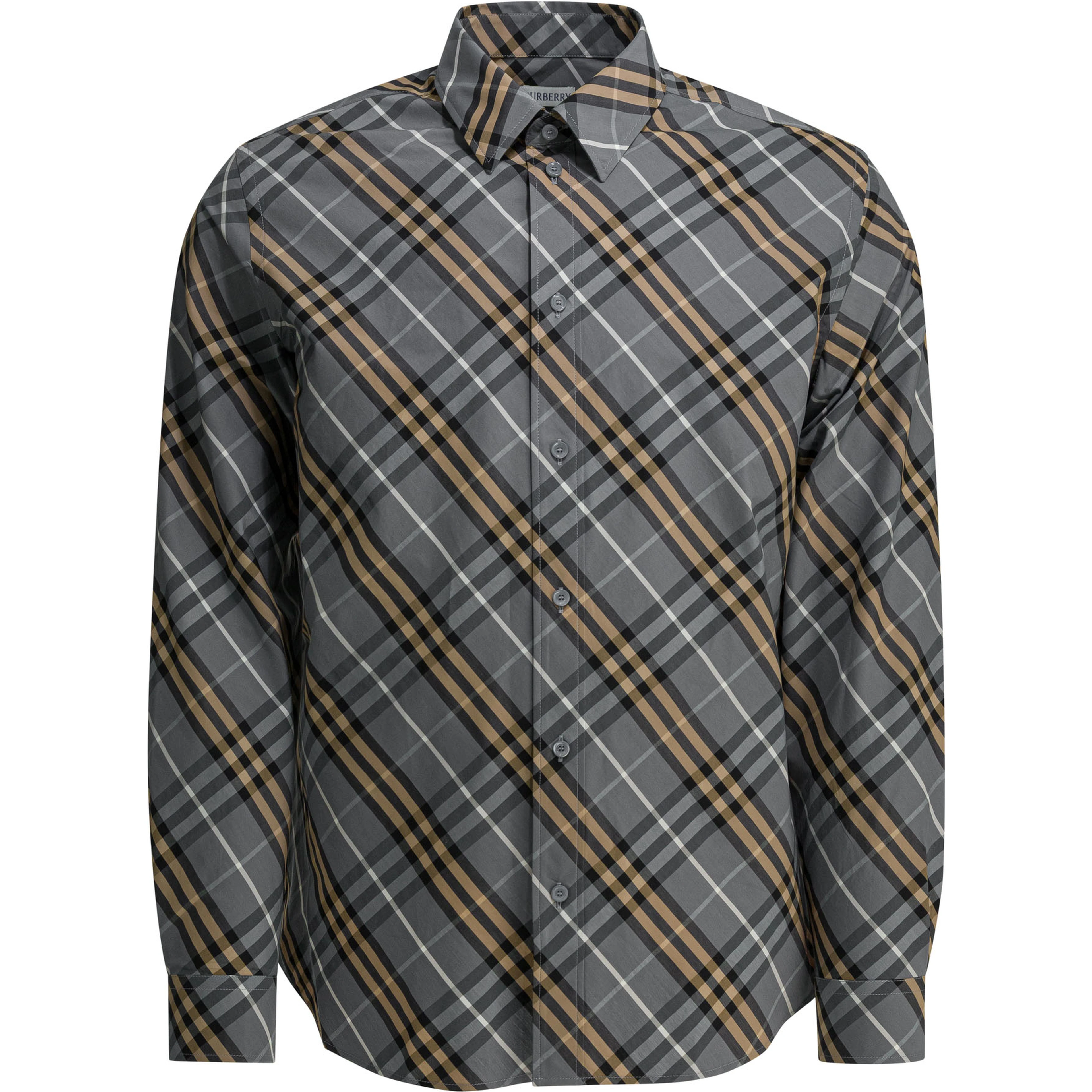 Cotton shirt check