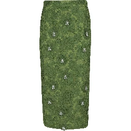 JOURGET LACE PENCIL SKIRT