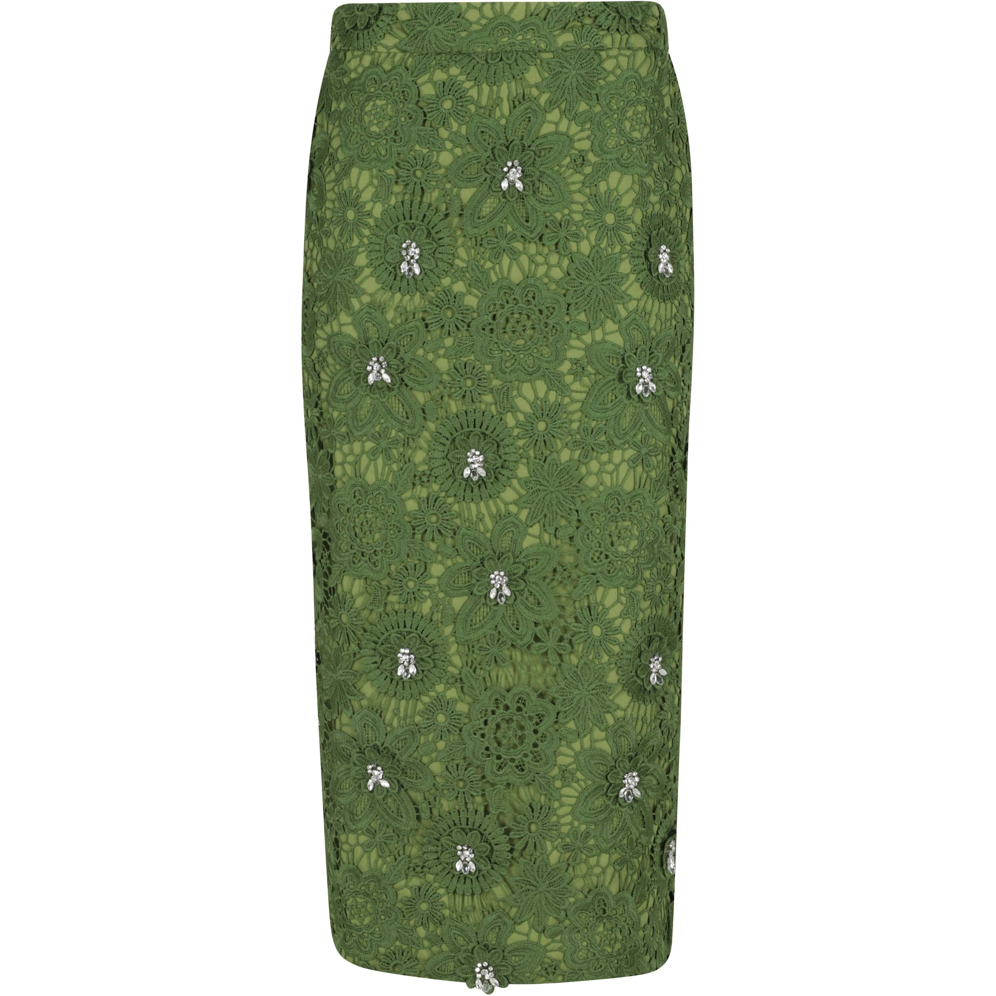 JOURGET LACE PENCIL SKIRT