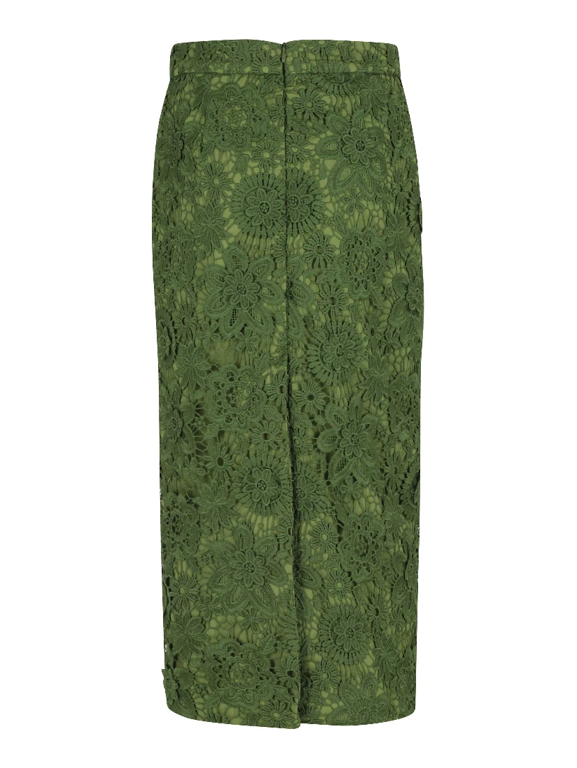JOURGET LACE PENCIL SKIRT