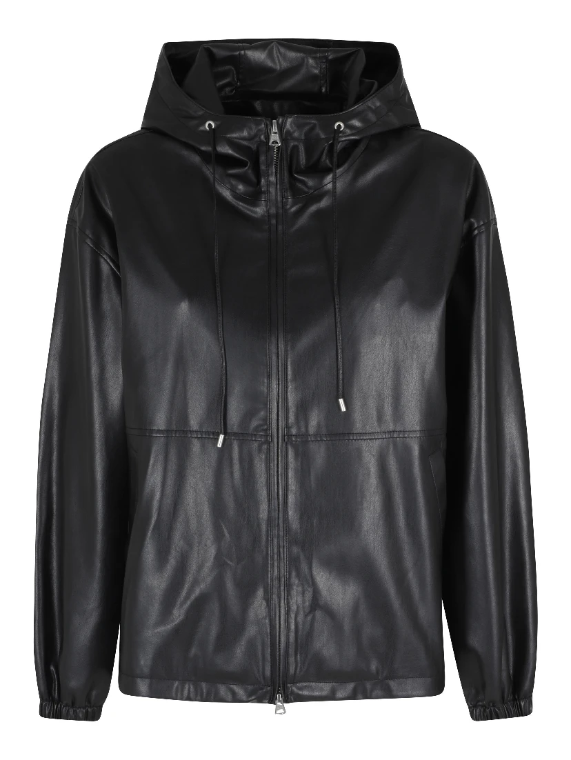 LEATHER WINDBREAKER