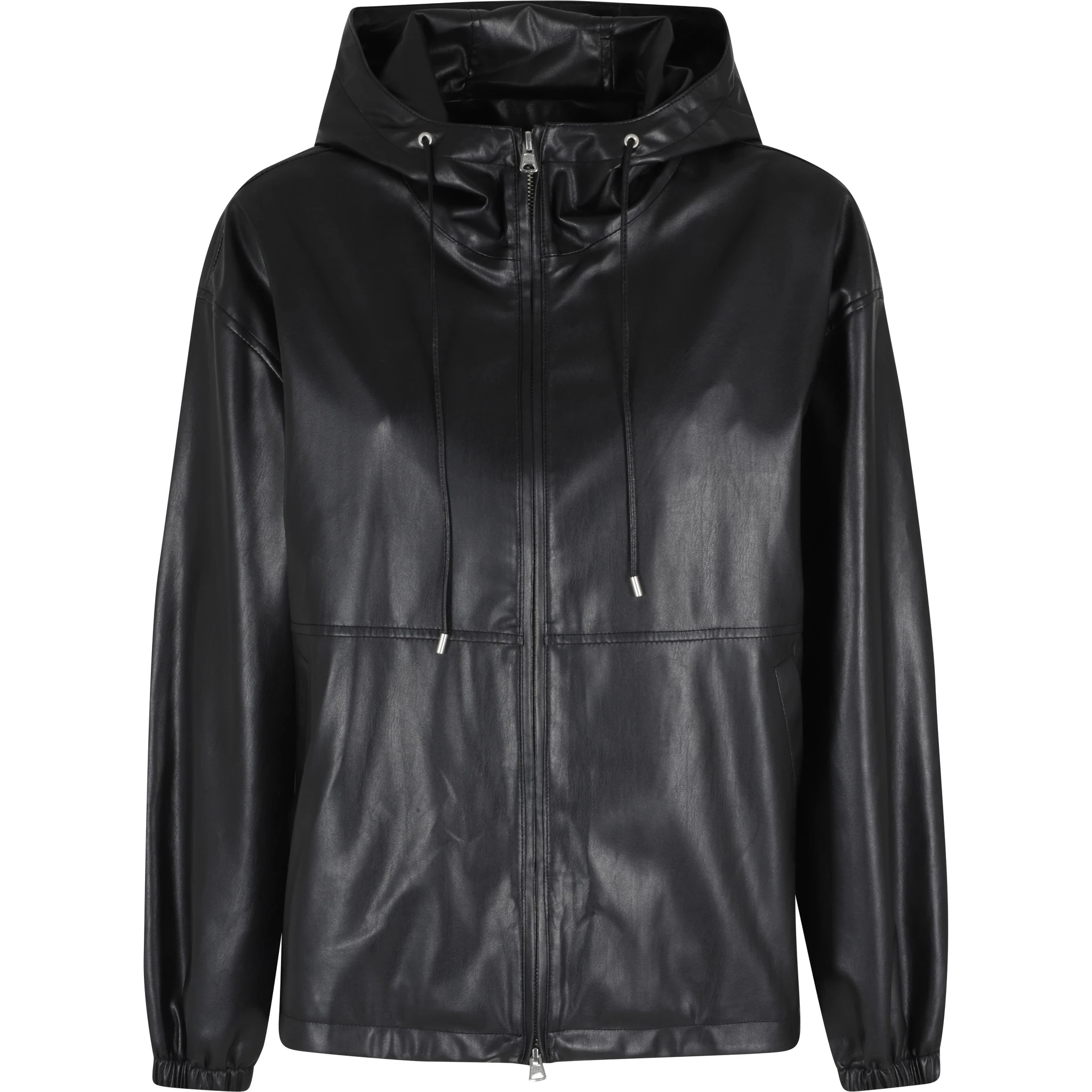 LEATHER WINDBREAKER