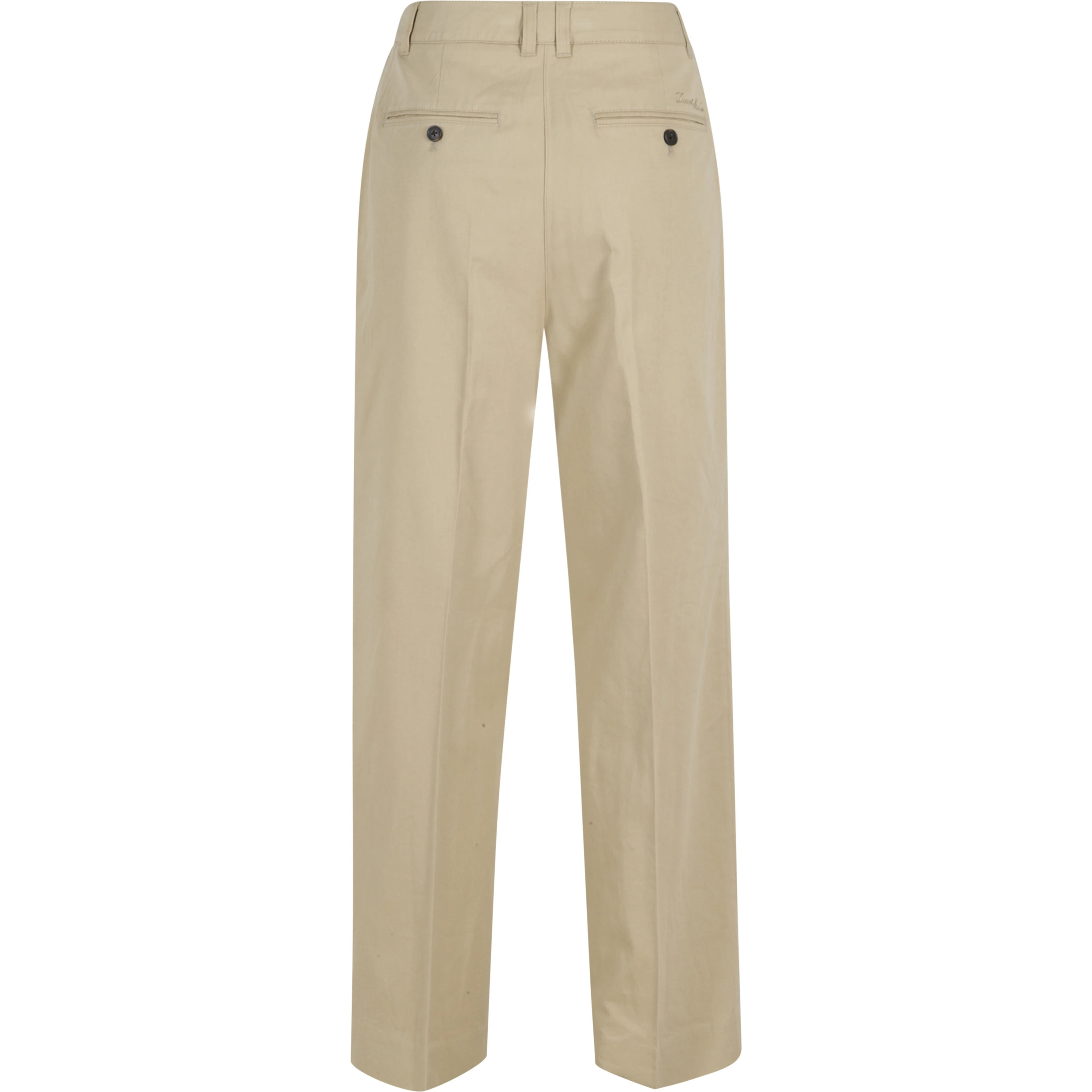 DOUBLE PLEATED CHINO SLACKS