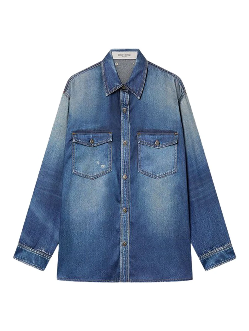 Golden Goose Shirts Blue