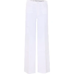 بنطلون جينز أبيض من ماركة Mother Jeans