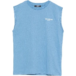 Balmain T-shirts and Polos Clear Blue
