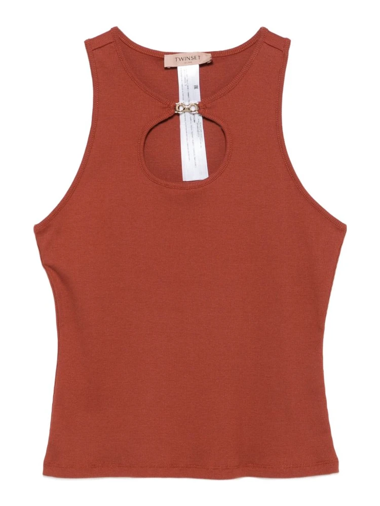 Twin-set T-shirts and Polos Brown