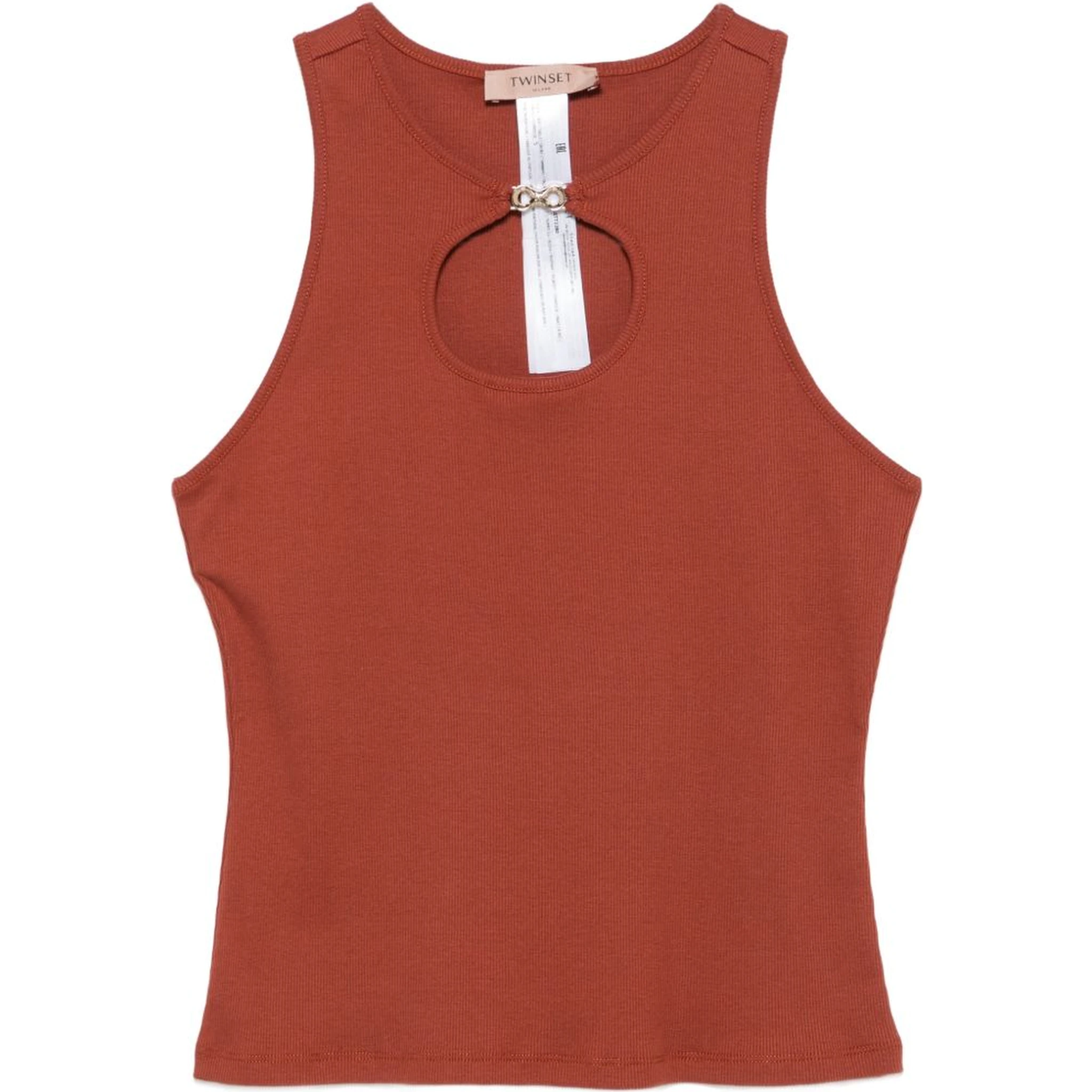 Twin-set T-shirts and Polos Brown