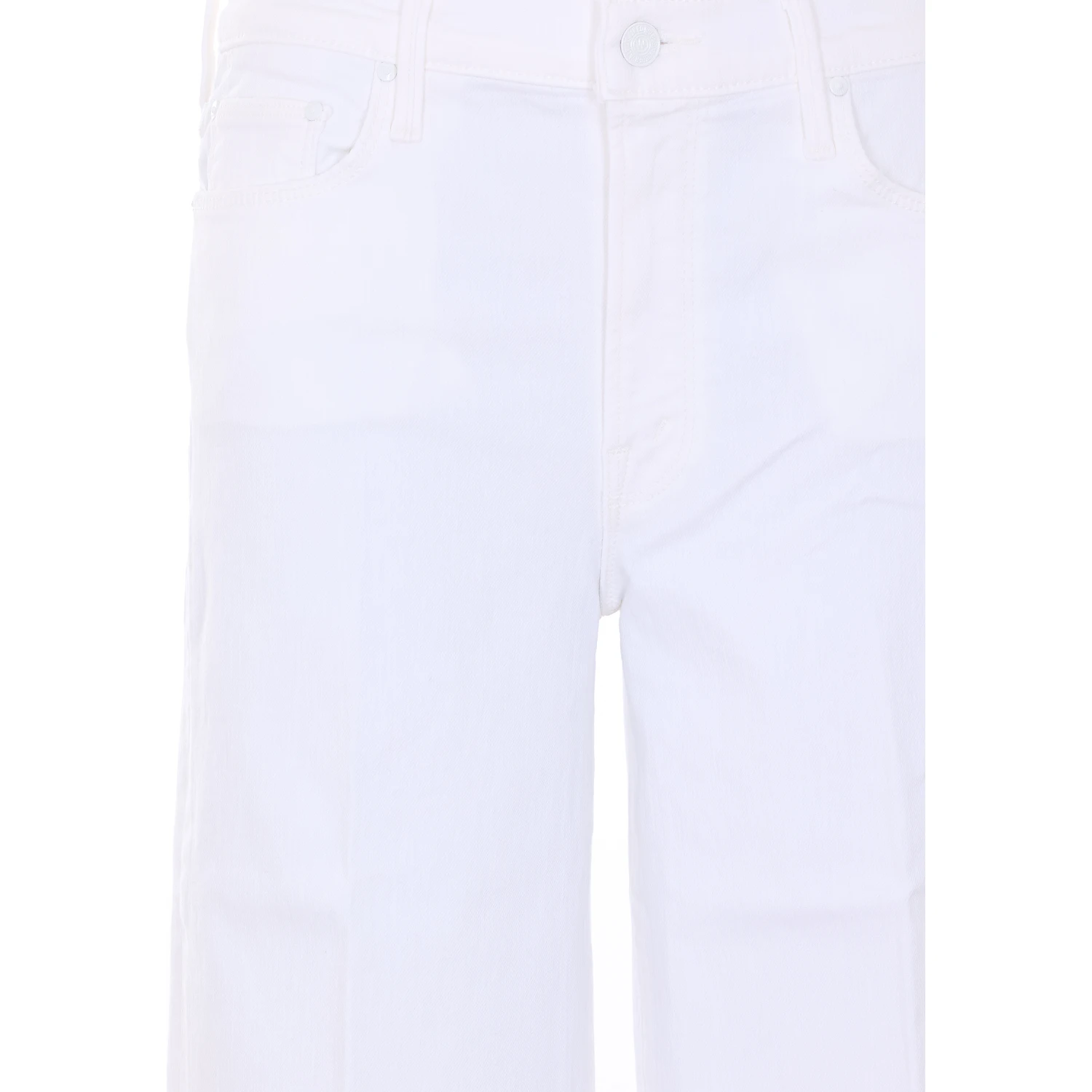 بنطلون جينز أبيض من ماركة Mother Jeans