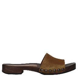 Brown Leather Slippers