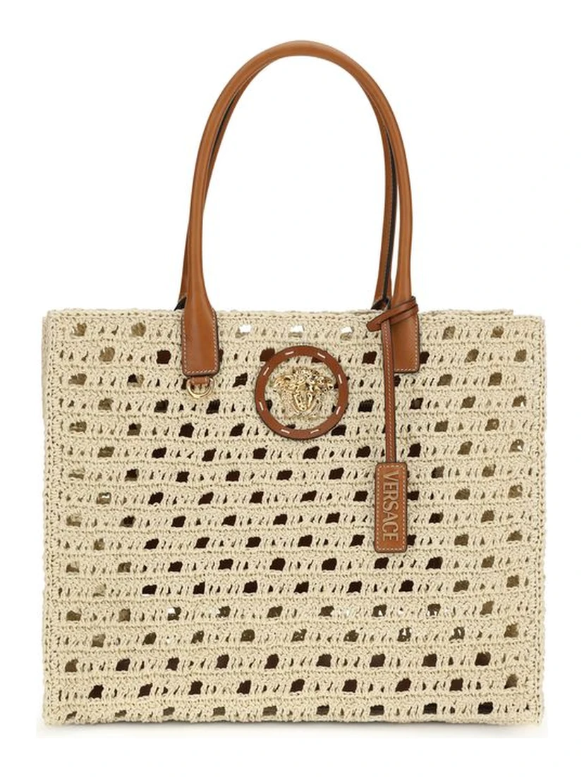 Beige Cotton Handbag