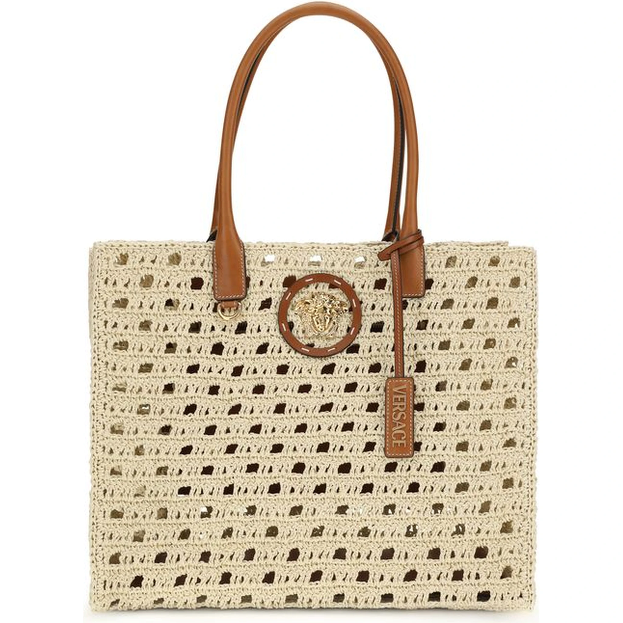 Beige Cotton Handbag