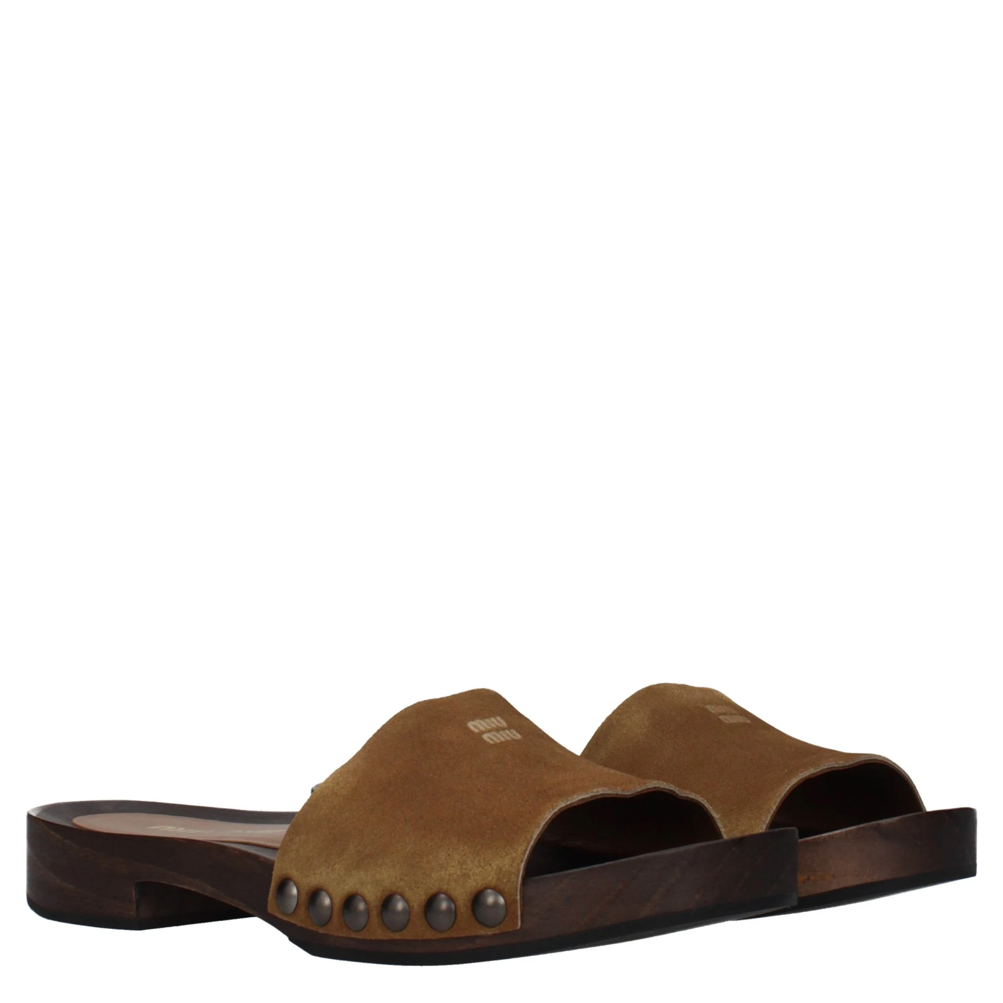 Brown Leather Slippers