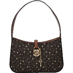 Brown Fabric Handbag