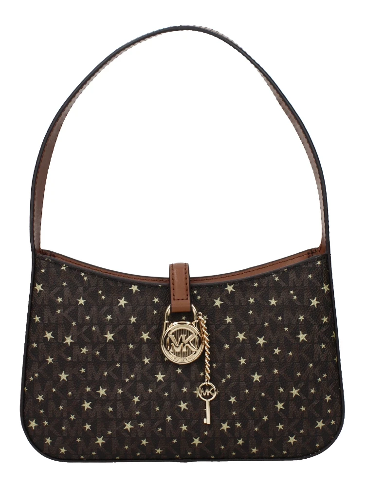 Brown Fabric Handbag