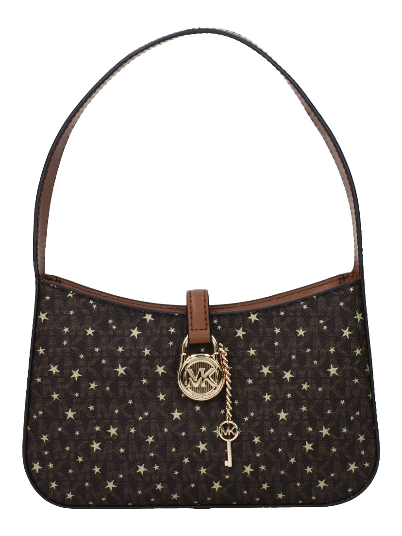 Brown Fabric Handbag