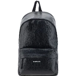 Black Calf Leather Bos Taurus Backpack