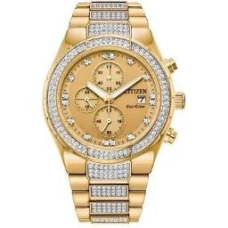 Gold Stainless Steel Bracelet Watch