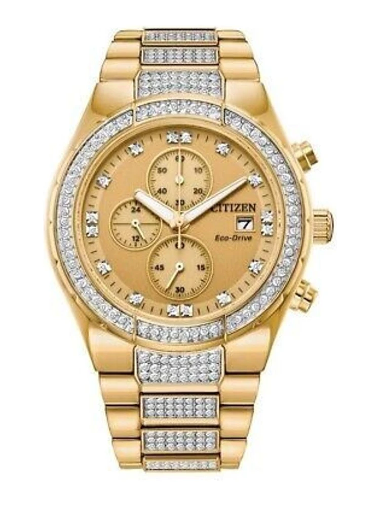 Gold Stainless Steel Bracelet Watch