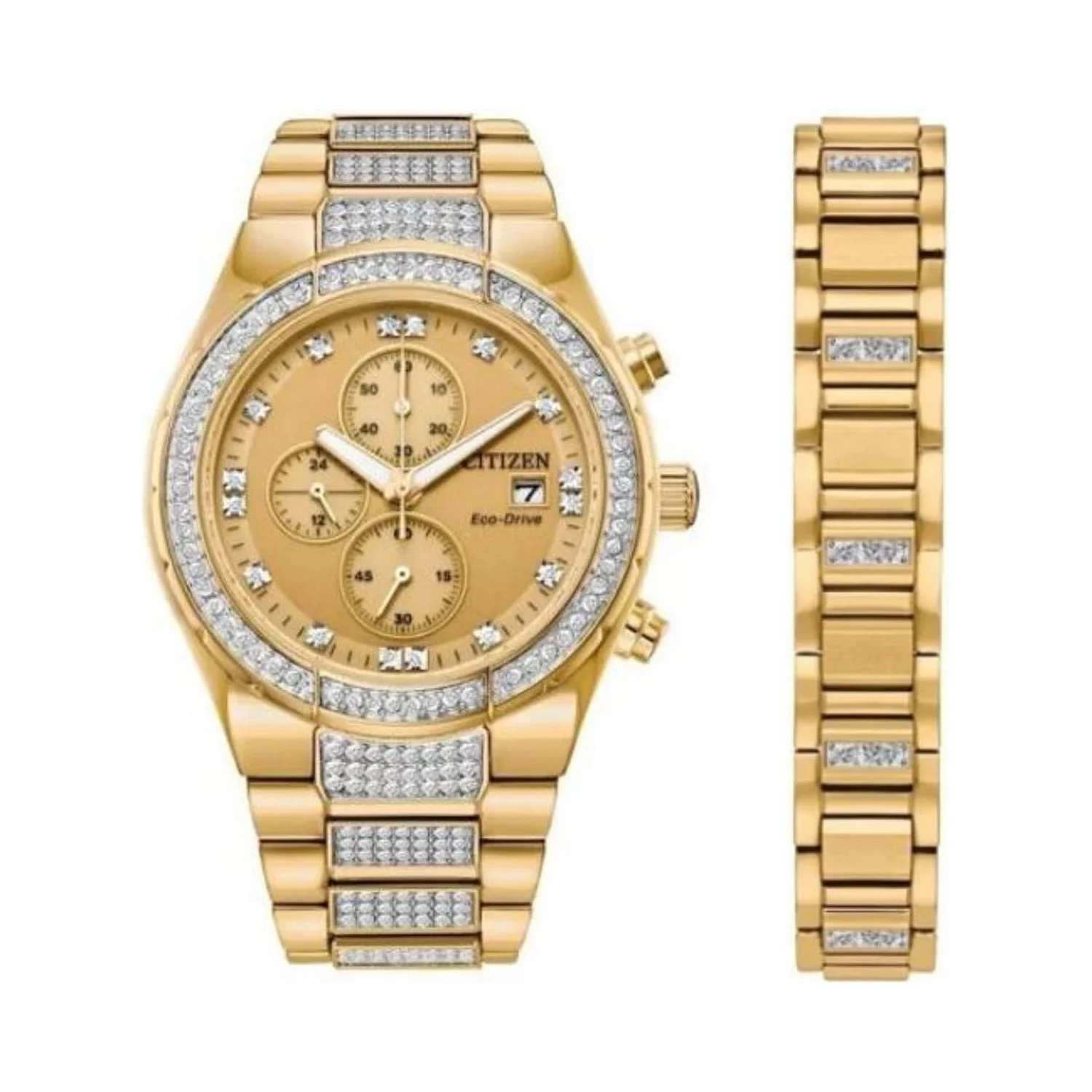 Gold Stainless Steel Bracelet Watch