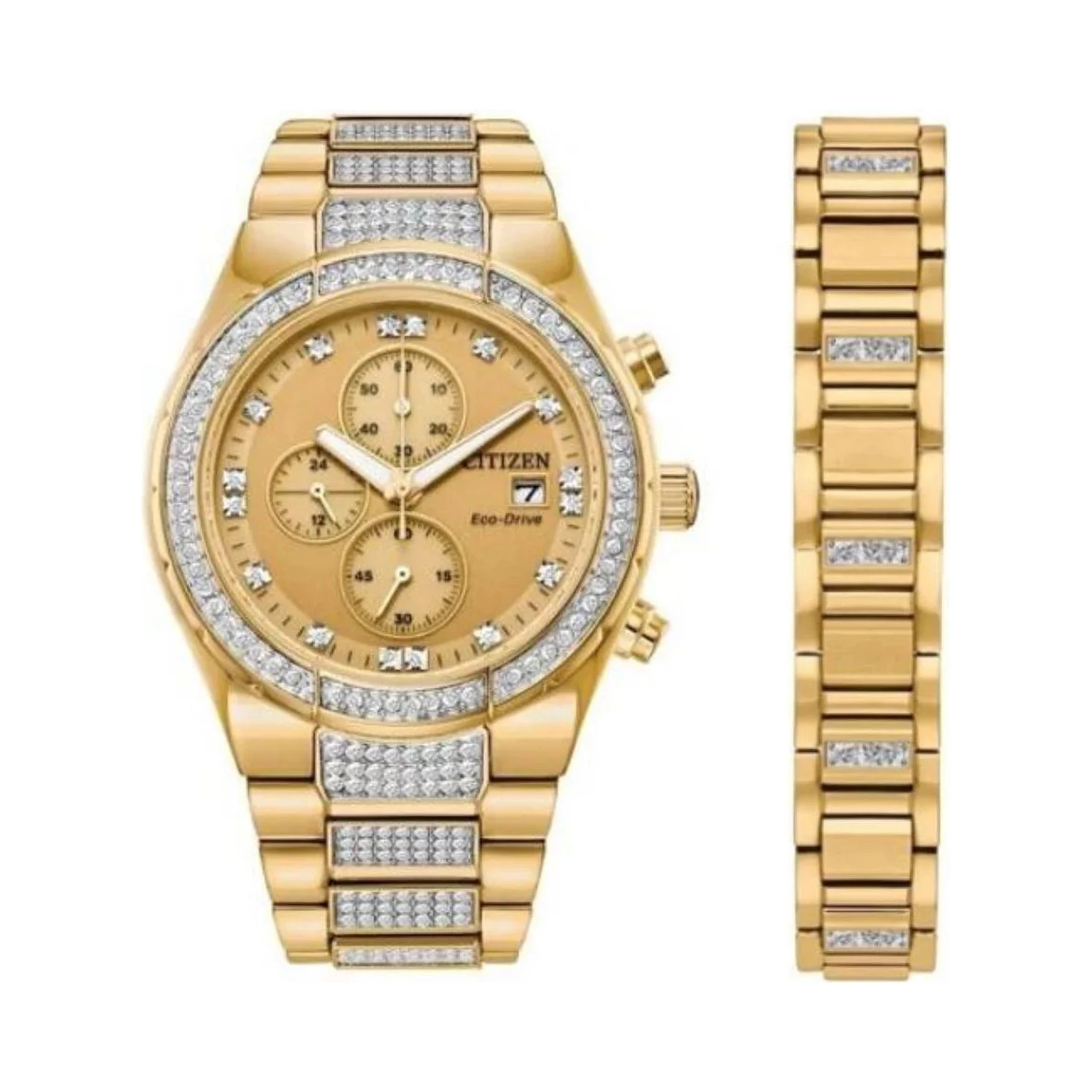 Gold Stainless Steel Bracelet Watch