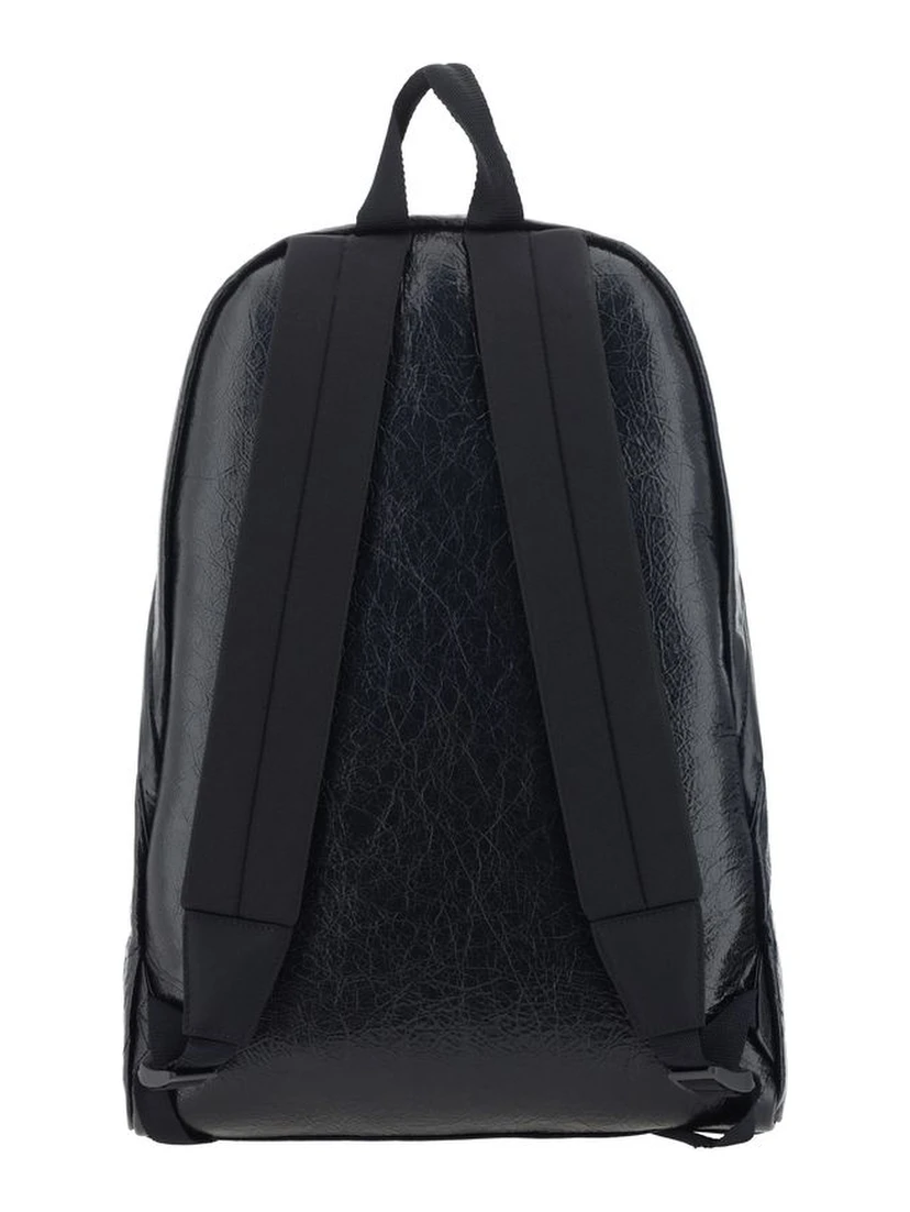 Black Calf Leather Bos Taurus Backpack
