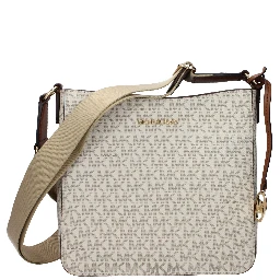 حقيبة كروسبودي من القماش البيج