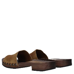 Brown Leather Slippers