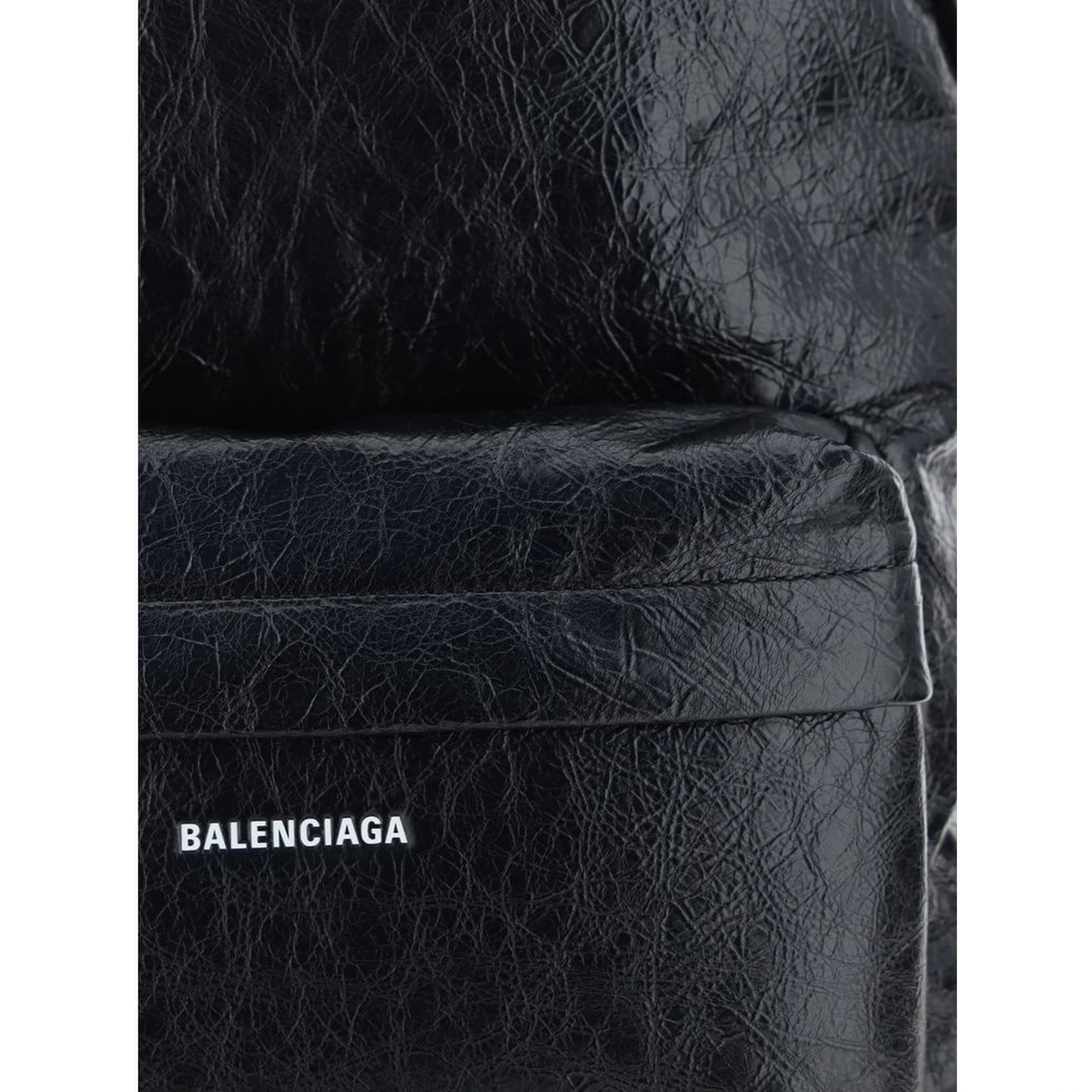 Black Calf Leather Bos Taurus Backpack