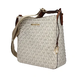 حقيبة كروسبودي من القماش البيج
