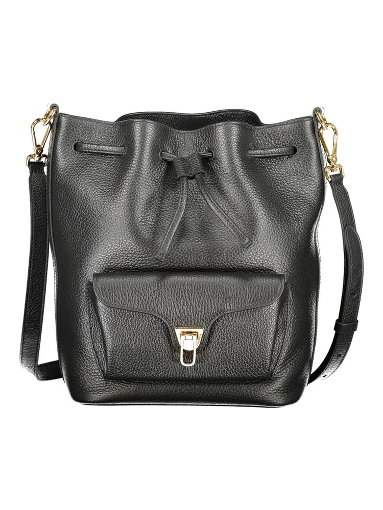 Black Leather Women Handbag