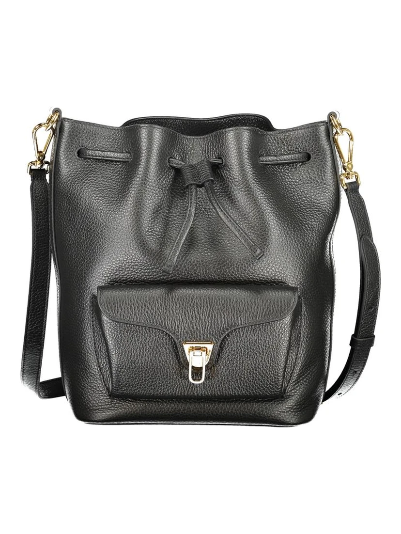 Black Leather Women Handbag