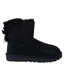 Black Suede Leather Ankle Boots