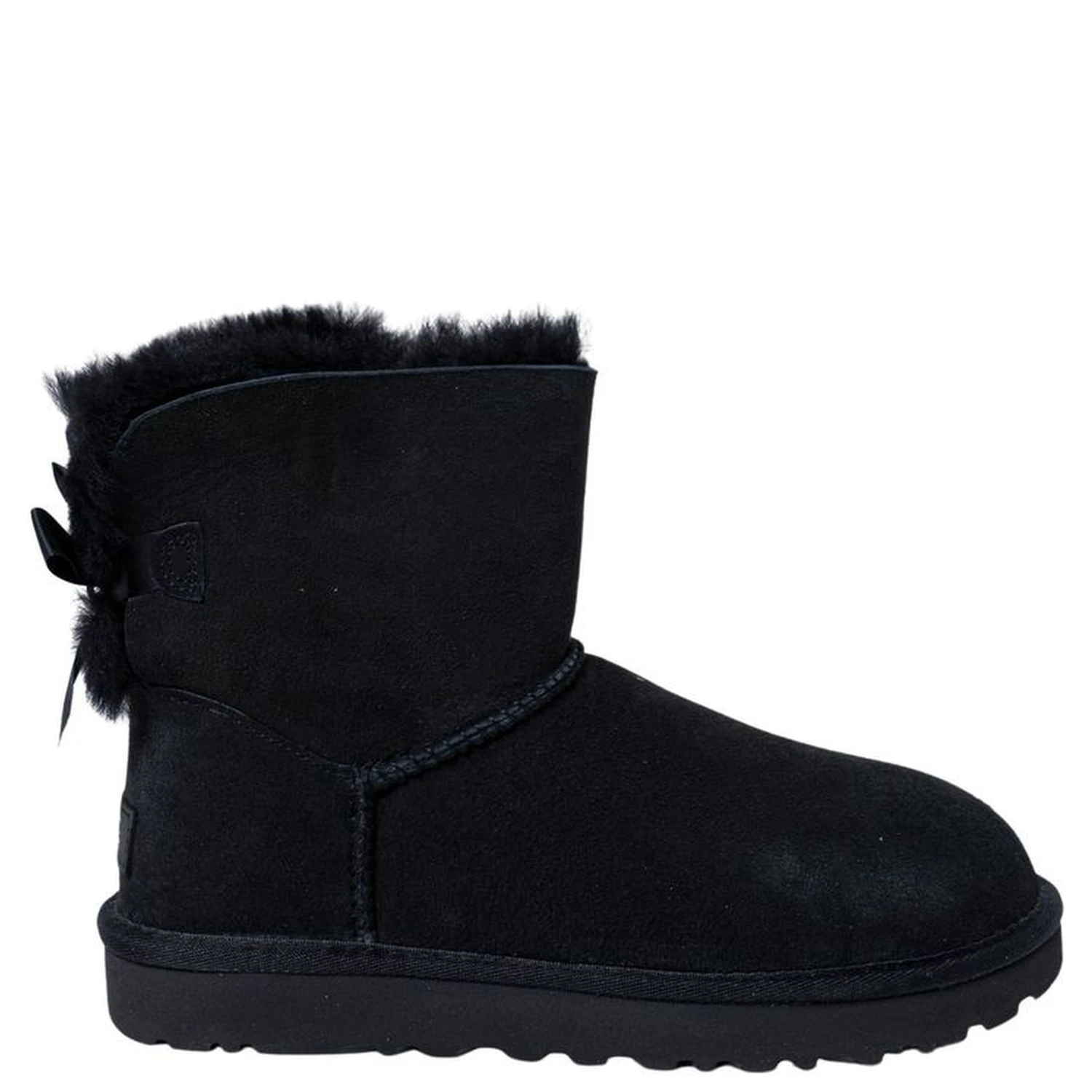 Black Suede Leather Ankle Boots