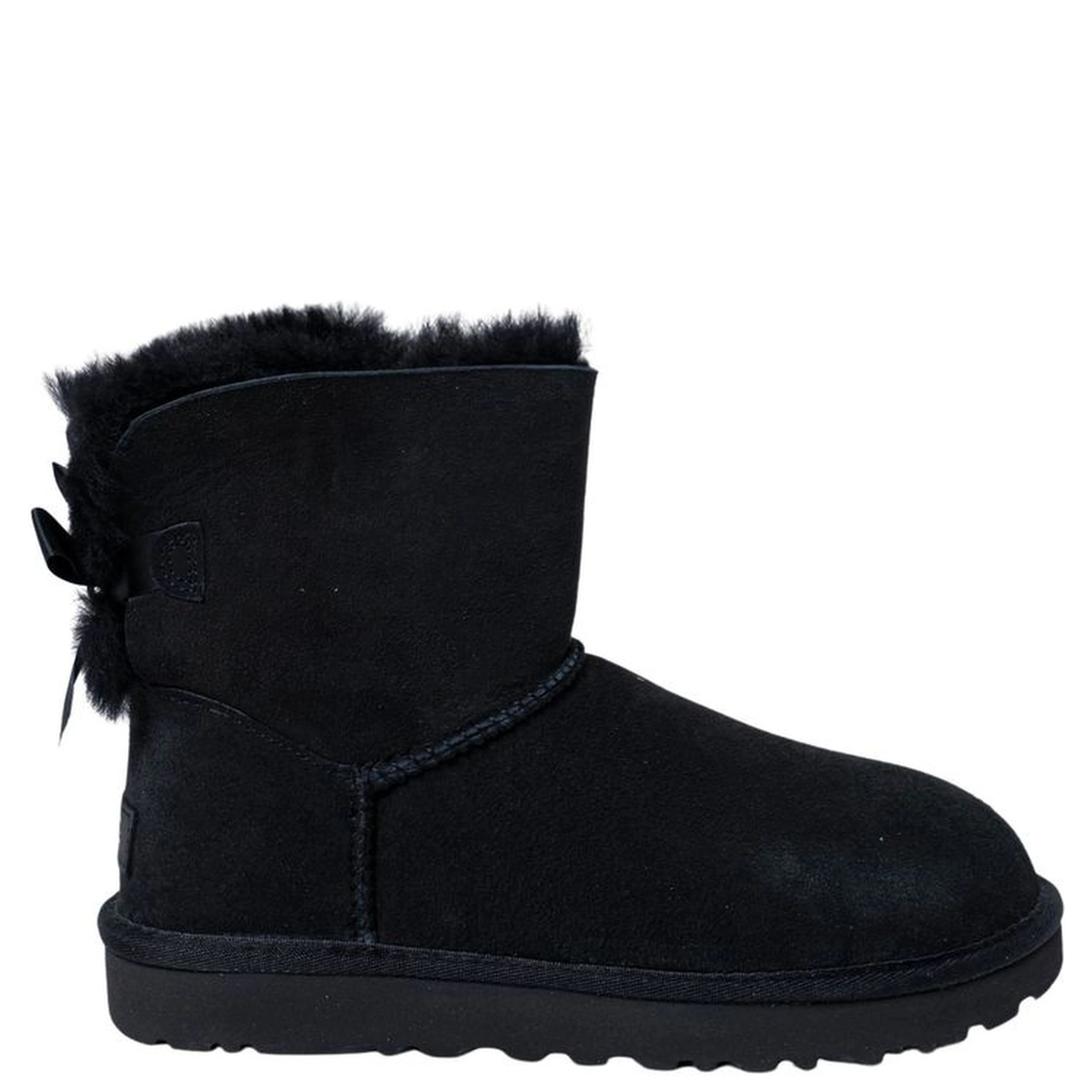 Black Suede Leather Ankle Boots