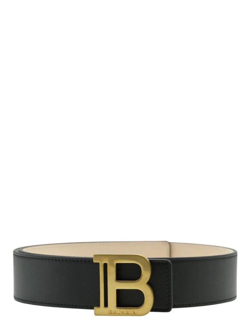 Black Leather Regular Belt